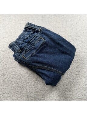 BDG Urban Outfitters Y2K Cargo Jeans 24 Blue Baggy Wide Leg Utility Denim